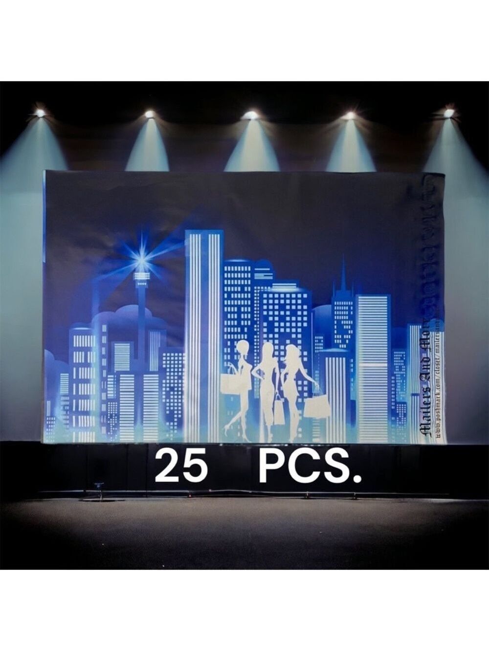 25 10X13 Poly Mailers City Lights Shipping Envelopes PRICE IS FIRM - Picture 5 of 7
